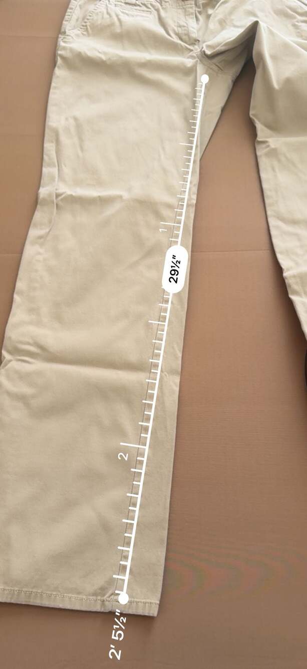 BOGO Talbots Boyfriend Chino Khaki Pants Size 4 - Picture 9 of 10